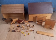 Giocattolo legno casetta fattoria animali (Leggere Descrizione e Vedere Foto)