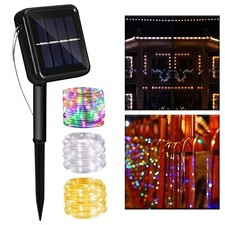 luci di natale tubo 200 led energia solare  per esterno giardino 20 metri