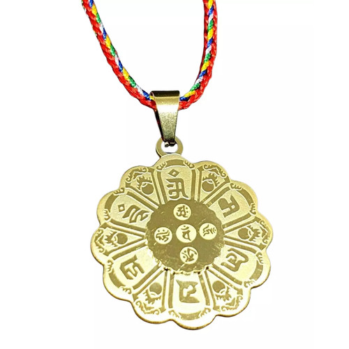 Collana amuleto mantra - , in