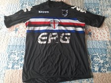 MAGLIA SHIRT VINTAGE FOOTBALL CALCIO SAMPDORIA KAPPA NERA M. PALOMBO 17