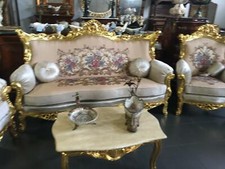 3 SEATER SOFA + 2 ARMCHAIRS +