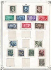 Germania Germany DDR 1955 Stamps - pagina d'album lotto francobolli - vedi foto