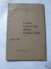 DE MATTIA R. ESPERIENZE BANCA