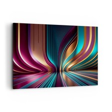 Quadro su Tela 120x80cm Linee