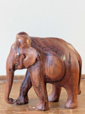 Statua elefante in palissandro