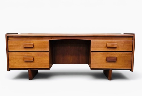 Scrivania bianca newton teak - scrivania,