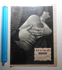 PUBBLICITÀ ADVERTISING WERBUNG ITALIAN CLIPPING 1950 PIRELLI BORSA ACQUA CALDA