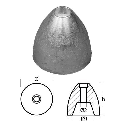 Anodo ricambio ogiva - ricambio,