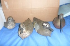 richiami per caccia vinteg anni60 in plastica dipinta a mano numerate