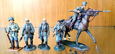 5 soldatini piombo 54 mm. tedeschi I GM - 4 Britains 1 Del Prado