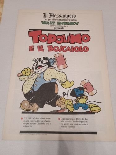 Topolino boscaiolo - topolino, e