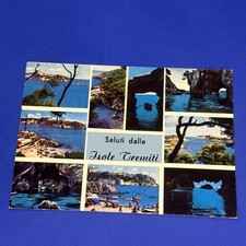SALUTI DALLE ISOLE TREMITI CARTOLINA RICORDO