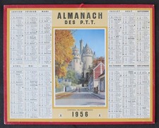 Calendario Almanacco PTT 1956