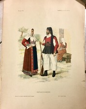1899 Litografia COSTUMI