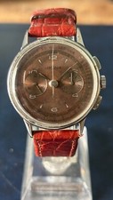 Lemania Chronograph Vintage Original Tropical Dial Cal. 27CH Extremely Rare