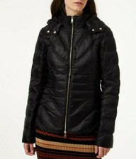 Piumino corto lucido nero o