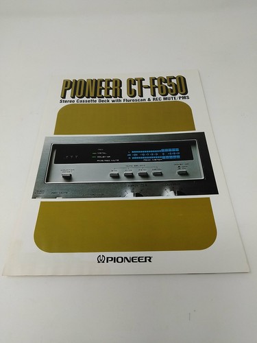 Pioneer f650 cassette - pioneer, deck