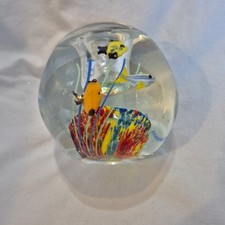 Fermacarte in vetro artistico
