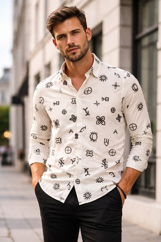 Zara shirt men printed - zara,