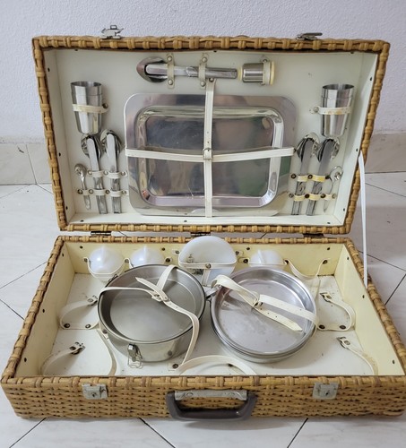 Cesta picnic vintage - años, 70