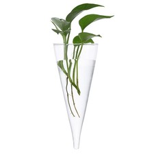 Vaso circolare in vetro da
