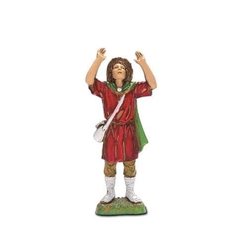 Pastore statuina meravigliato - statuina,