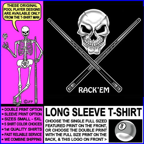 Maglietta rack skull and - rack'em,