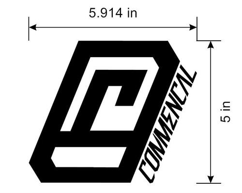 Decalcomania logo commencal - decalcomania,