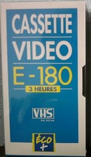 2pcs Videocassette E-180 3 ore VHS PAL
