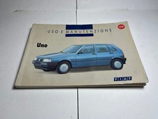MANUALE USO E MANUTENZIONE FIAT UNO TURBO RACING  ED ALTRE FIAT UNO