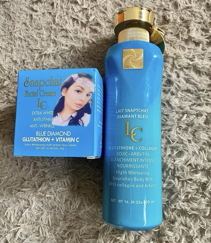 Snapchat blue set crema - snapchat, viso