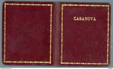 °° tessera - casanova club socio effettivo stagione 1934-39 custodia in pelle °°