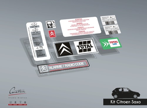 Kit adesivi citroen saxo - adesivi,