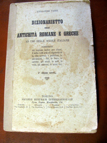 Fabre dizionarietto delle - fabre,