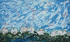 Gigli Mario Schifano Opera SERIGRAFIA su Carta Numerata e Firmata 120x100