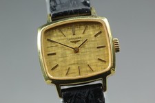 Orologio da donna quadrato oro a carica manuale USA Ship Tax-in *N MINT*...