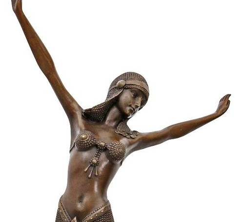 Scultura bronzo donna statua