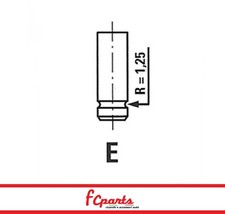 KIT 4 VALVOLE ASPIRAZIONE CITROEN AX PEUGEOT 106 1500 D FRECCIA 4821