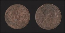 1 CENTESIMO 1867 M MILANO -