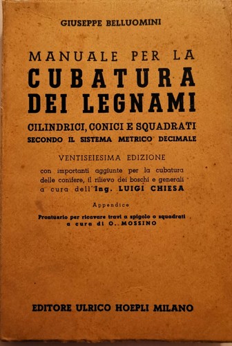 Manuale per cubatura dei - manuale,