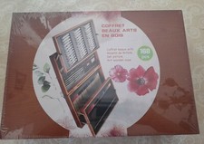 Valigetta da artista 168 pezzi scatola cofanetto in legno 44x30,5x10 70 matite