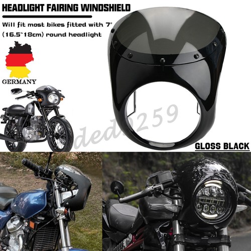 Carena faro nero moto - , 7"