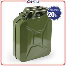TANICA TANICHE OMOLOGATA IN METALLO PER CARBURANTE BENZINA GASOLIO 20 LITRI 