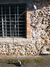 Bellissima lampada Jielde 2 bracci curvi 100% originale industriale francese