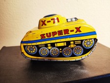 Giocattolo latta Toy Hero made in Japan carrarmato super X tin Toys modello X 71