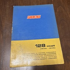 Fiat 128 Coupe Catalogo Ricambi 1971