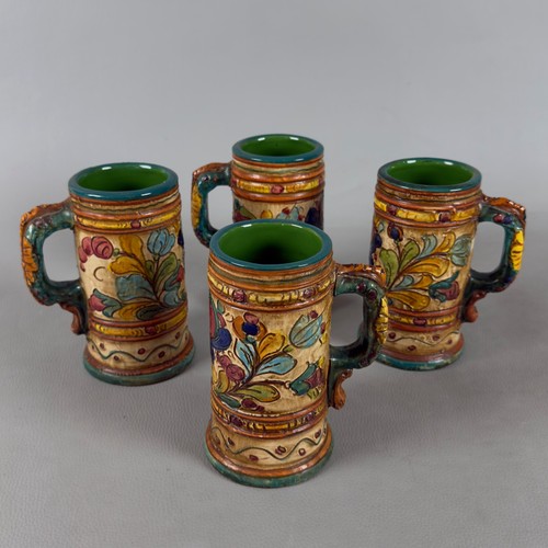 Set boccali birra maiolica - birra,