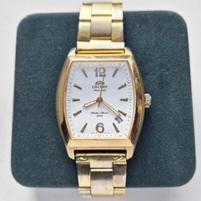 Orologio Orient College NUOVO calendario pluriennale automatico vintage ORO K...