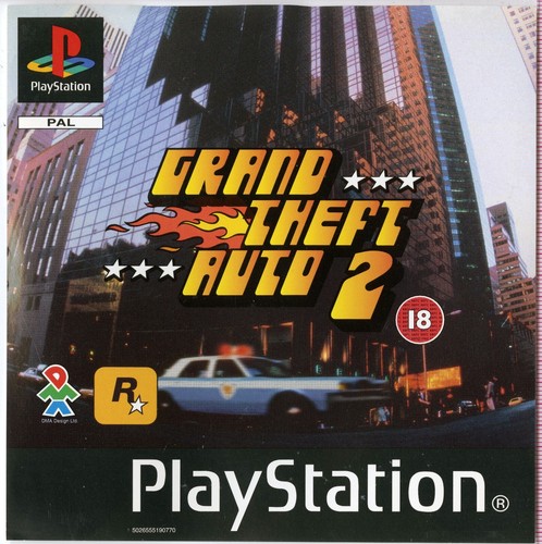 Gta2 ps1 solo intarsi - ps1,