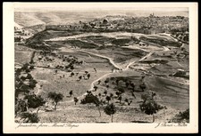 Vecchia cartolina Giudaica Palestina Gerusalemme dal Monte Scopus